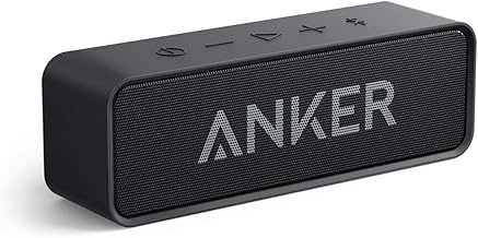 Anker Soundcore Bluetooth Speaker Upgraded Version with 24H Playtime, IPX5 Waterproof, Stereo Sound, 66ft Bluetooth Range, Built-In Mic, Portable Wireless Speaker for iPhone Samsung