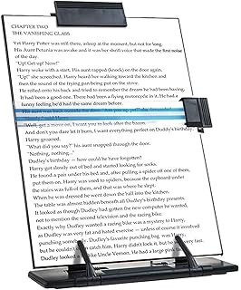 Powerking Paper Stand Document Holder with 7 Adjustable Positions, Paper Holder Stand for Desk When Typing for Reading A4 Letter, Books, Receipts, Sheet Music, Textbooks