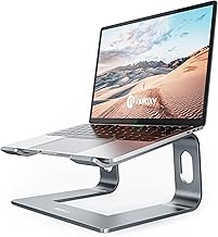 Nulaxy Fully Aluminum Detachable Laptop Stand, Ergonomic Ventilated Cooling Laptop Holder Computer Riser for Desk, Anti-Slip Design Notebook Stand Compatible with All 10-16