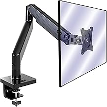 Invision Monitor Arm Bracket Mount for 24-40 Inch Screens VESA 75-100mm Ergonomic Height Adjustable Desktop Clamp Tilts Extends 2-15kg (MX450)
