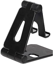 USSJ Desktop Stand for Phones, Free Your Hand, Adjustable, Compatible with All Phones, Cell Phone (Black)