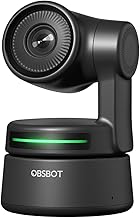 OBSBOT Tiny PTZ 1080p Webcam, AI-Powered Framing & Gesture Control, Full HD Webcam for Video Conferencing, 90-Degree Wide Angle, Low-Light Correction, Works with Zoom, Skype and More