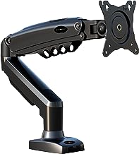 Invision Single Monitor Arm Desk Mount for 19-32 Inch Screens - VESA 75/100mm Stand Desk Clamp - Tool Free Height Adjustment with Tilt Swivel Rotate - Increased Load Capacity from 2-9kg (MX200)