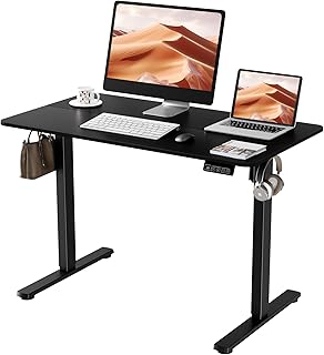 ERGOMAKER Electric Standing Desk Height Adjustable 110x60cm (43.3