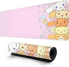 Tulade Large Pink Polyester Mouse Pad - Extended Desk Mat for Keyboard, Gaming, Office Use - L Size, 30x80cm, Non-Slip, Waterproof, Foldable, Portable - Desk Pad Gift for Girls Women