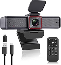 Angetube 4K Streaming webcam with AI Tracking, HDR, Dual AI Noise-Cancelling Mics, Specialized Modes USB3.0 Webcam Ideal for Laptop, Video Camera for Meeting, Conference, Live Streaming