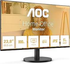 AOC 24B3HA2 - 24 Inch FHD monitor, IPS, 100Hz, 1ms, Ultra Narrow Boarder, FlickerFree, Adaptive Sync (1920 x 1080 250 cd/m HDMI 1.4 / DP 1.4)