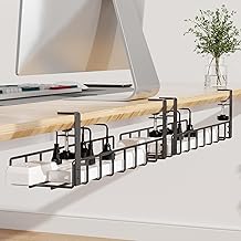 2 Pack Cable Management Under Desk Tray, 31.4