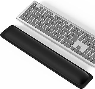 TECKNET Keyboard Wrist Rest, Gaming Keyboard Wrist Support, Ergonomic Wrist Support Keyboard with Comfortable Memory Foam, Non-Slip Base Wrist Rest Keyboard for Computer, Laptop, Working and Gaming