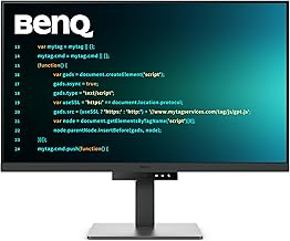 BenQ RD320U 32” 4K 3840x2160 Programming Monitor with 2000:1 Contrast Ratio, Nano Matte Panel, Backlight, 90W USB-C, Coding Modes, Night Hours Protection, Ergonomic Design, and Eye-Care Technology