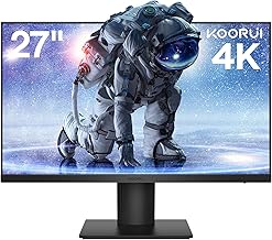 KOORUI 27 Inch 4K Computer Monitors, UHD (3840x2160), IPS, 60Hz, 4ms, Adpitive Sync, HDR 10, VESA 100x100mm, Eye Care, HDMI 2.0, DisplayPort 1.4