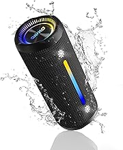OHAYO Bluetooth Speaker With LED Light, Portable Wireless Speakers, 25W Enhanced Bass, 24H Playtime, IPX7 Waterproof Outdoor Speaker, Wireless Stereo Pairing