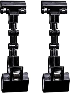 Adjustable Document Holder for Typing Flexible Documents Holder Foldable Paper Copy Holder Clip Rotatable Handy Artist Supplies Holder for Computer Monitor Canvas Clamp 2 Pack, Black